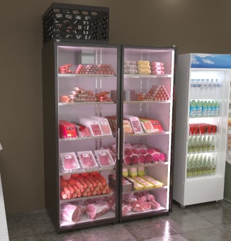 Купить холодильная камера на 2 стеклянных двери коловрат 2 - холодильное оборудование и комплекс услуг холодоснабжения Компания Кондор 