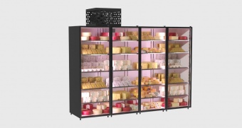 Купить холодильная камера на 4 стеклянных двери коловрат 4 - холодильное оборудование и комплекс услуг холодоснабжения Компания Кондор 