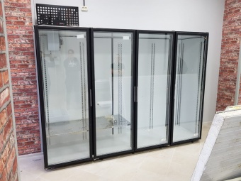 Купить холодильная камера на 4 стеклянных двери коловрат 4 - холодильное оборудование и комплекс услуг холодоснабжения