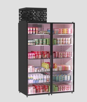 Купить холодильная камера на 2 стеклянных двери коловрат 2 - холодильное оборудование и комплекс услуг холодоснабжения
